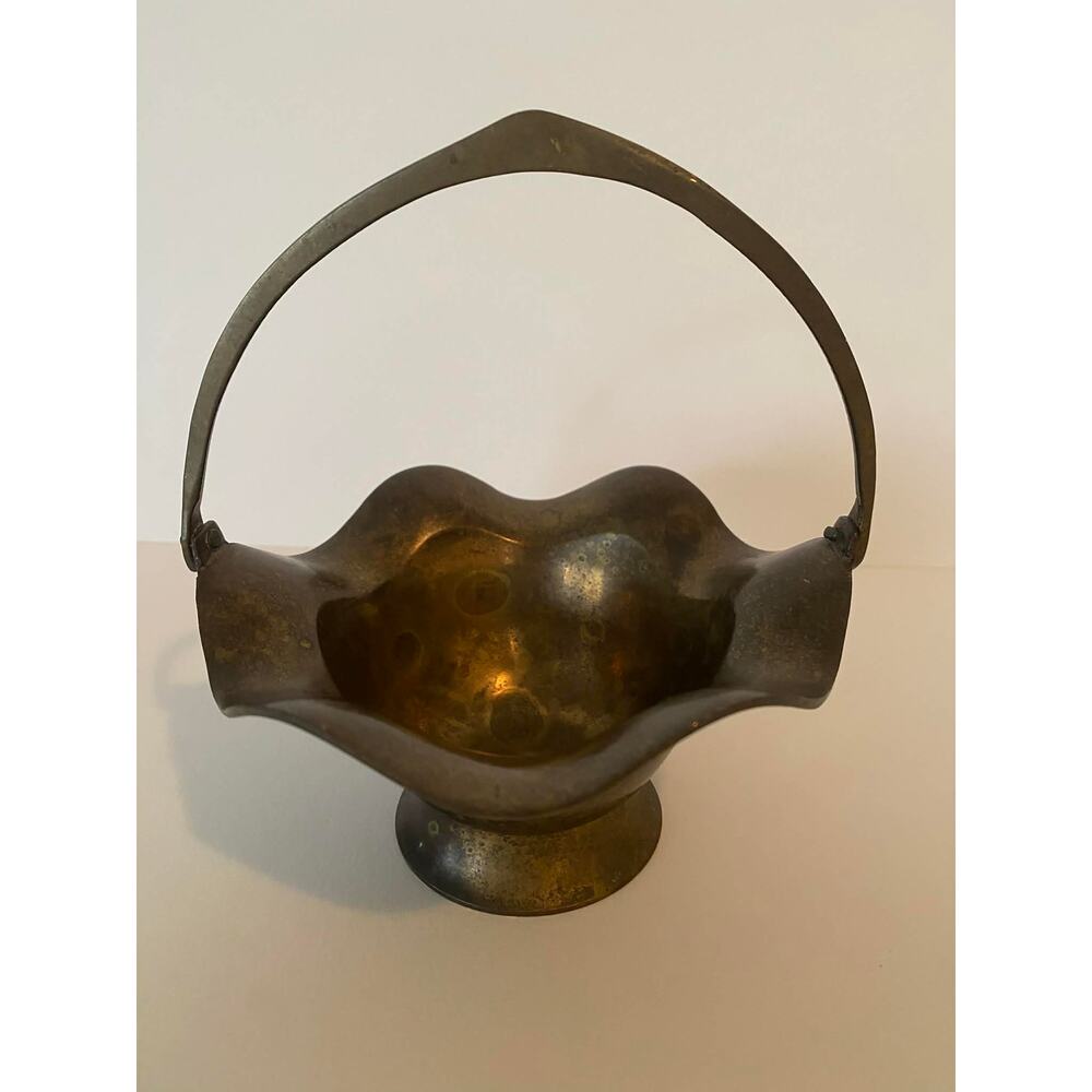Vintage Brass Basket